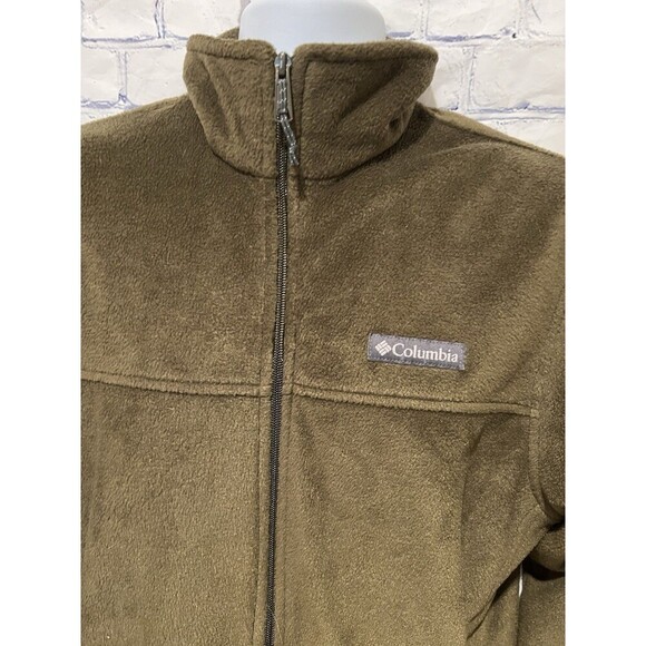 Columbia Womens Brown Fleece Jacket Zip-Up Medium - Picture 2 of 8